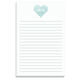 Sea Watercolor Hearts Notepad Image 2 of 2